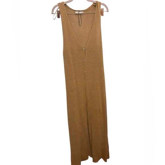 Zara Tan Midi Dress - Picture 1 of 3